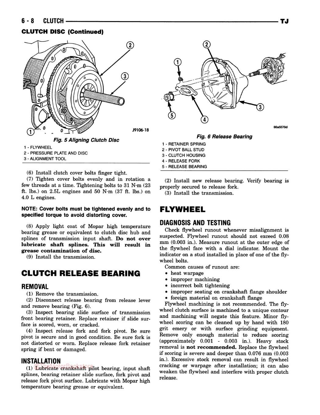 2002 Jeep Wrangler Service Manual - Sample Page 1