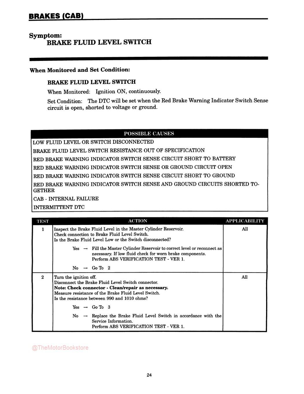 2003 Jeep Grand Cherokee Chassis Diagnostic Procedures Manual - Sample Page 1