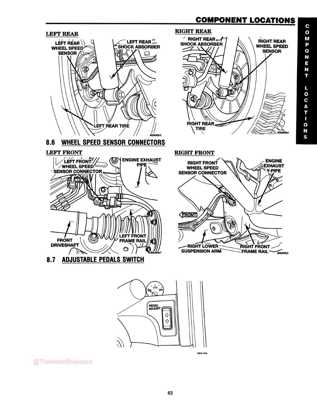 2003 Jeep Grand Cherokee Chassis Diagnostic Procedures Manual - Sample Page 2