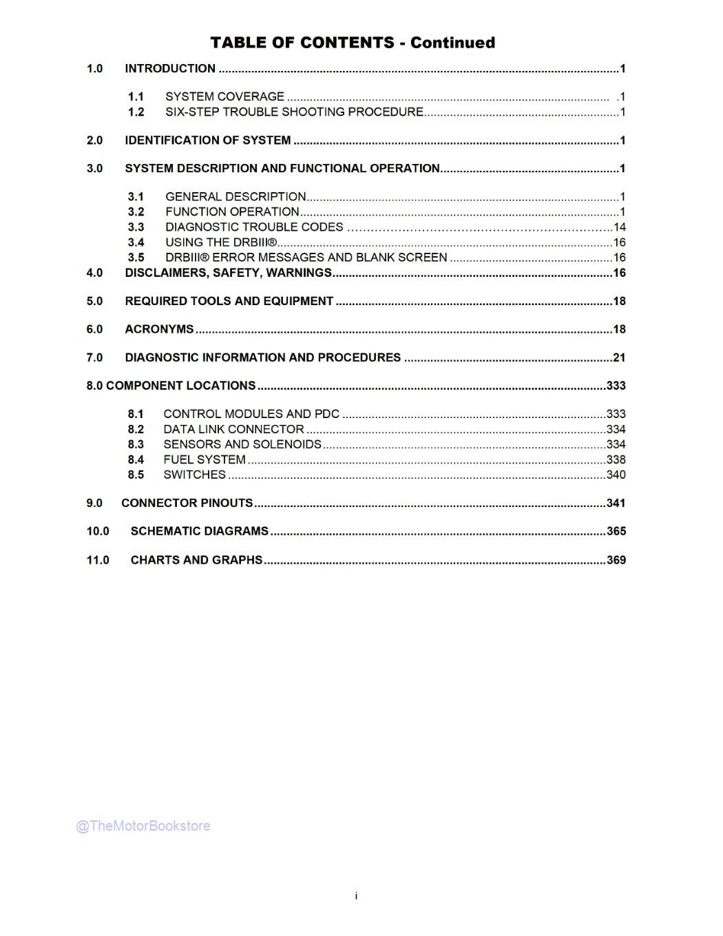2003 Jeep Grand Cherokee Powertrain Diagnostic Procedures Manual - Table of Contents 2003 Jeep Grand Cherokee Powertrain Diagnostic Procedures Manual - Table of Contents