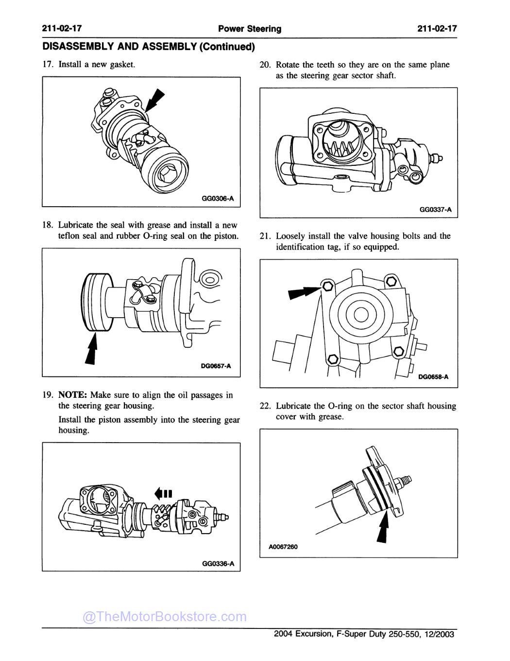 2004 Ford Super Duty F-250, F-350, F-450, F-550 Workshop Manual - Sample Page 1