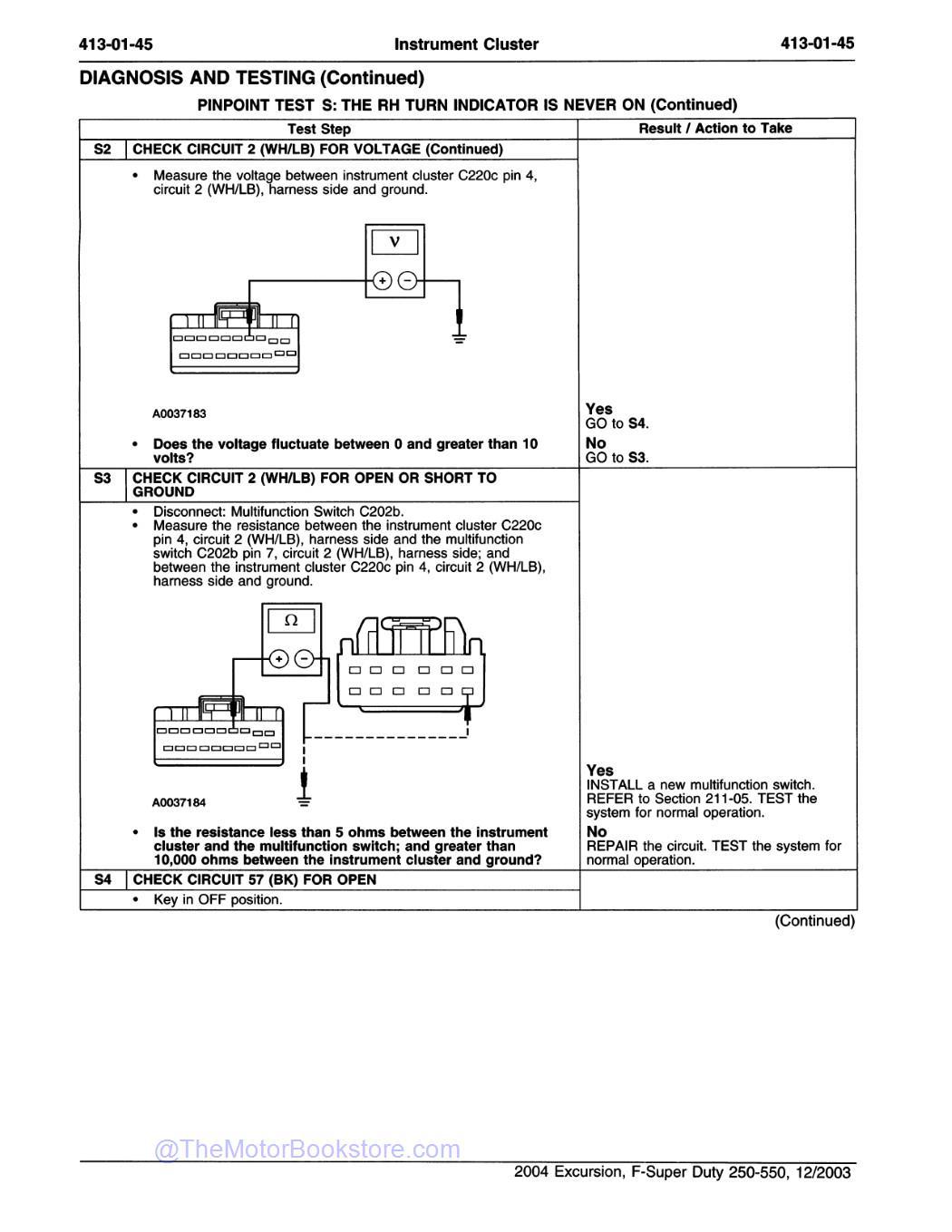 2004 Ford Super Duty F-250, F-350, F-450, F-550 Workshop Manual - Sample Page 2