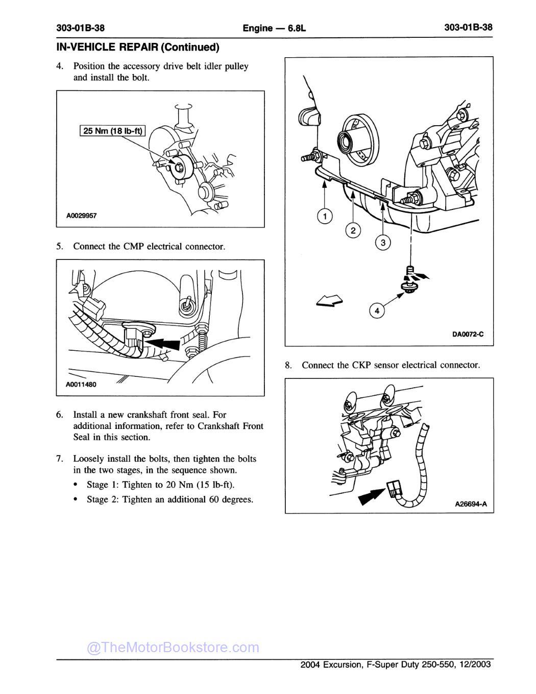 2004 Ford Super Duty F-250, F-350, F-450, F-550 Workshop Manual - Sample Page 3