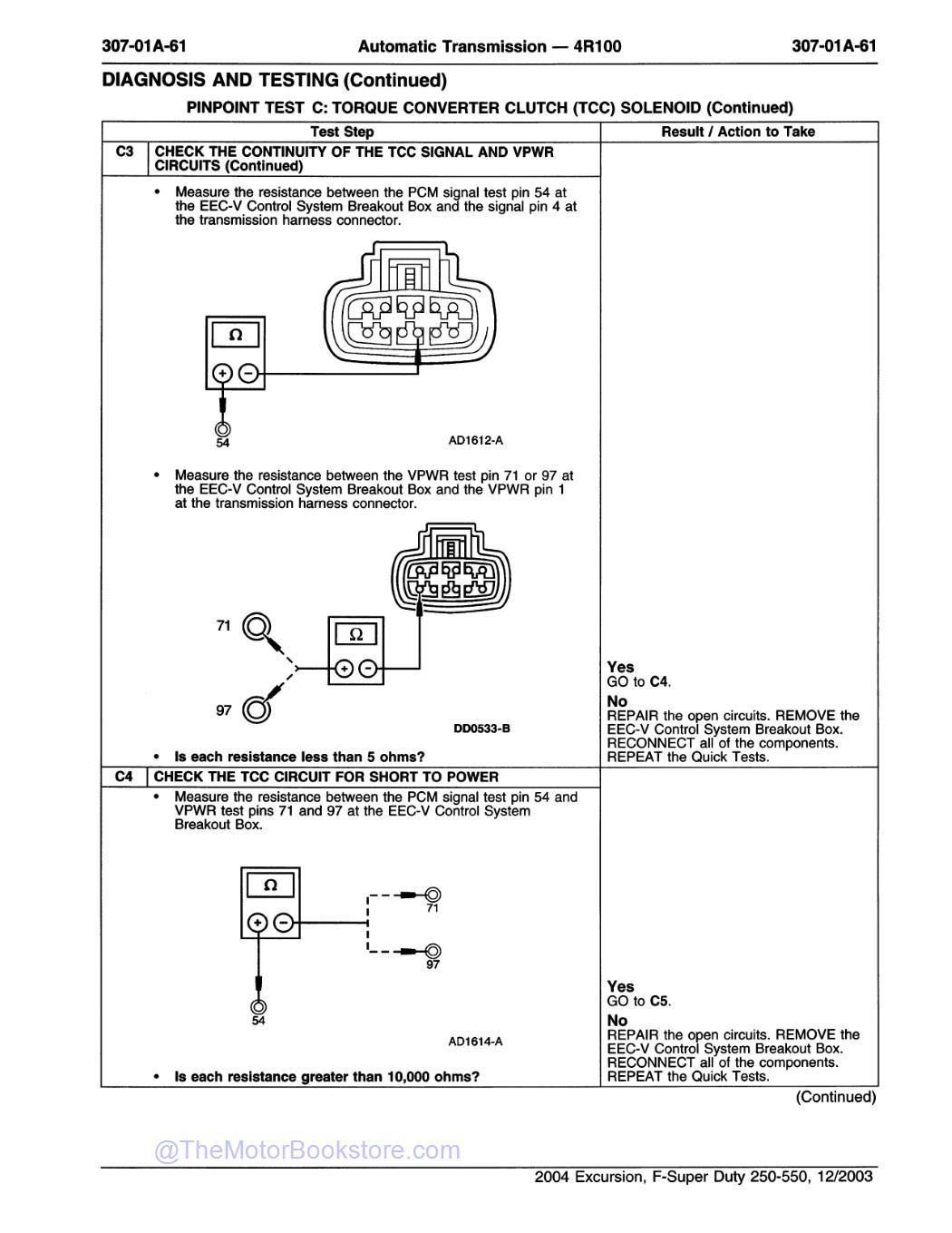 2004 Ford Super Duty F-250, F-350, F-450, F-550 Workshop Manual - Sample Page 4