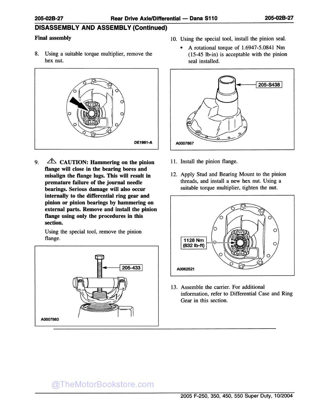2005 Ford Super Duty F-250, F-350, F-450, F-550 Workshop Manual - Sample Page 1