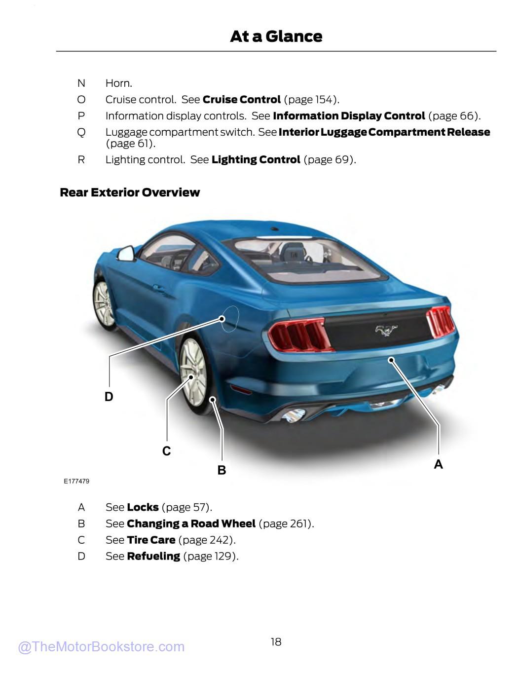 2015 Ford Mustang Owner's Manual - Sample Page 1