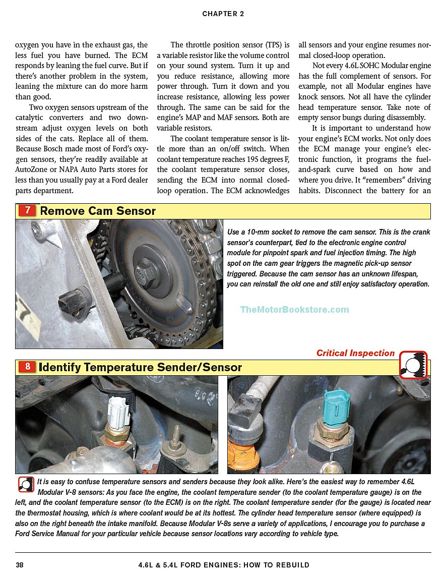 How To Rebuild 4.6L & 5.4L Ford Engines by George Reid Sample Page -SA155