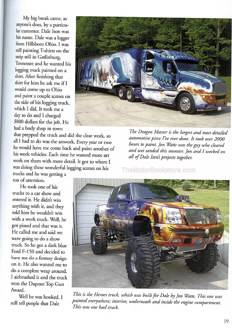 Airbrushing How To with Mickey Harris - Truck Sample Page - WP350