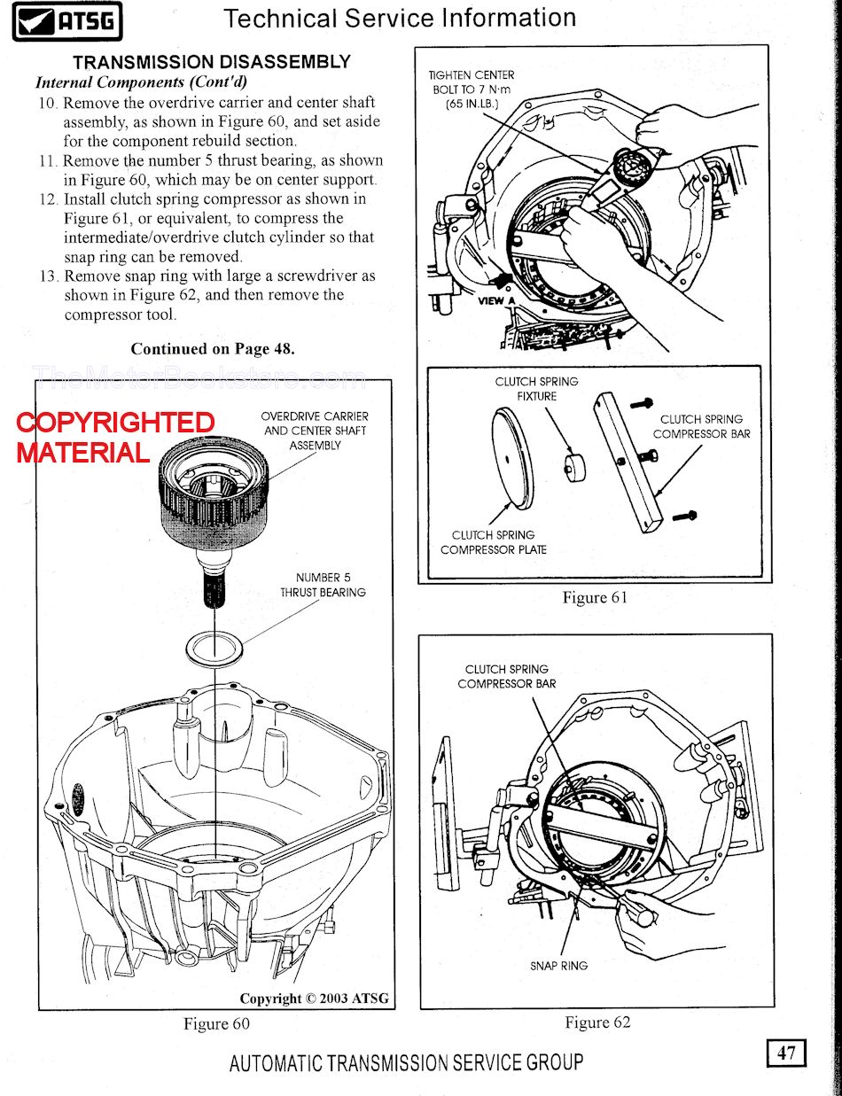 Ford Trucks 4R100 Transmission Rebuild Sample Page - ATSG