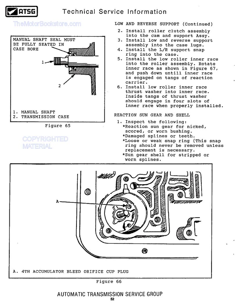 GM 1982-1986 THM 700-R4 (4L60) Transmission Rebuild Manual Sample Page - ATSG