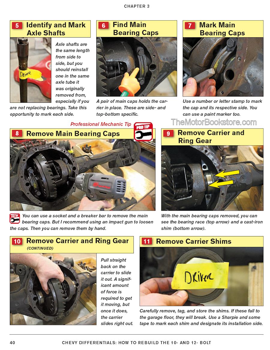 Chevy Differentials How-to Rebuild - Sample Page - Disassembly