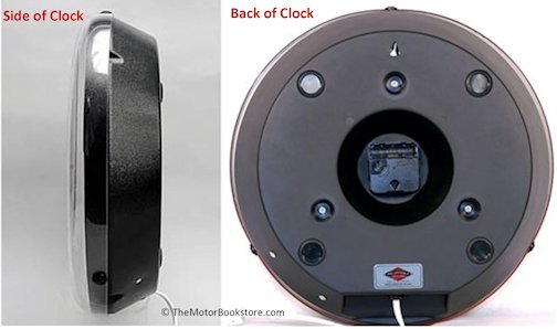Side and Back Views for the Lighted Clock