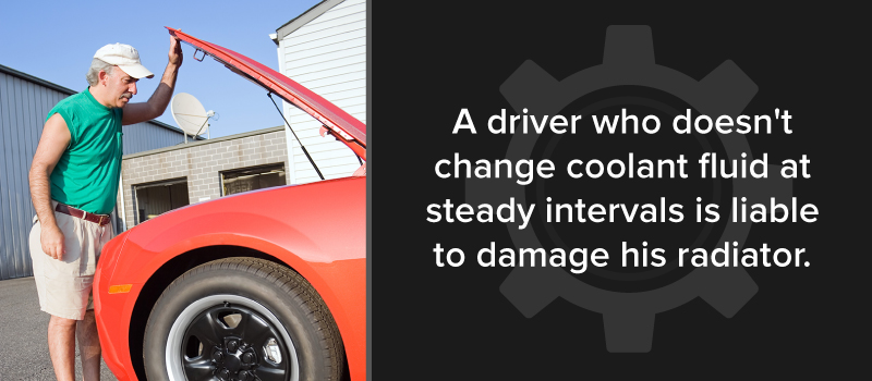 not changing coolant makes drivers liable for radiator damage