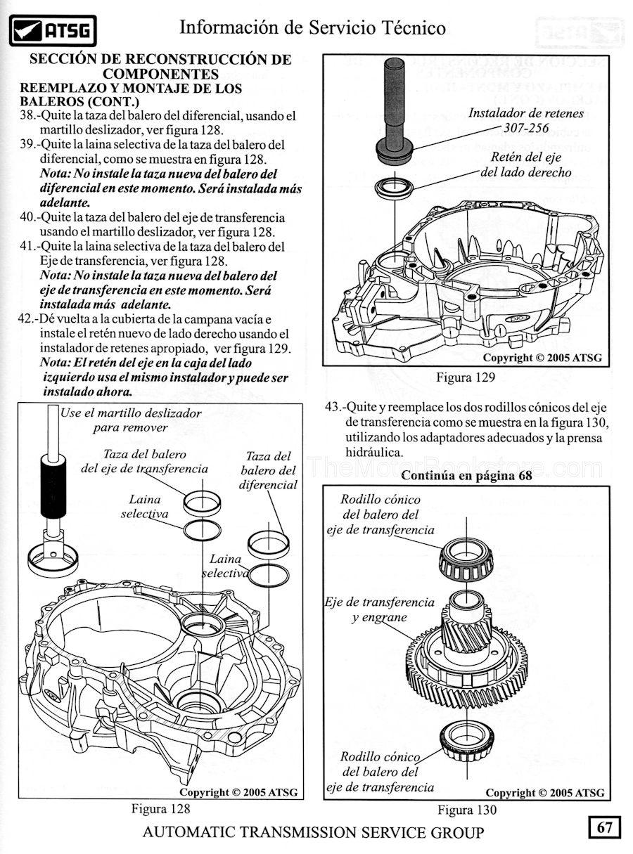 Ford / Mazda 4F27E Transaxle Rebuild (Spanish) Manual 19992008