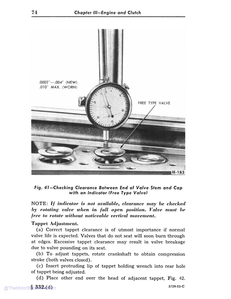 1948-52 Ford Tractor Model 8N Operator's Manual - Sample Page 1