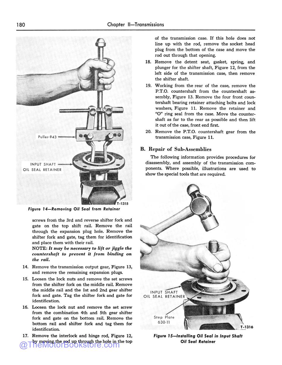 1955-1960 Ford Tractor Sample Page - Transmission