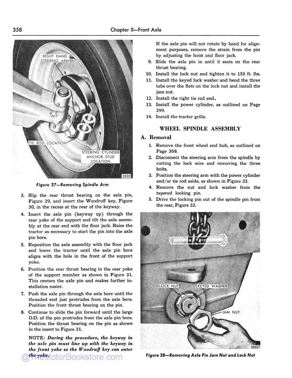 1955-1960 Ford Tractor Sample Page - Front Axle