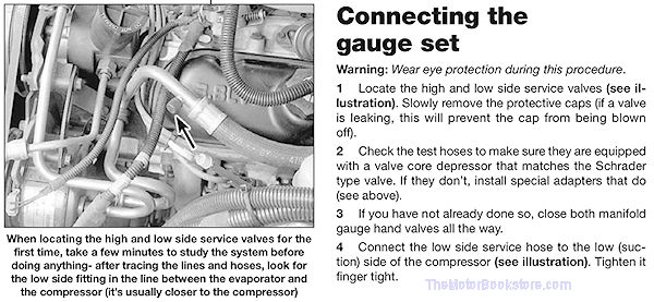 Automotive Air Conditioning Service Manual Sample Page - Haynes 10425