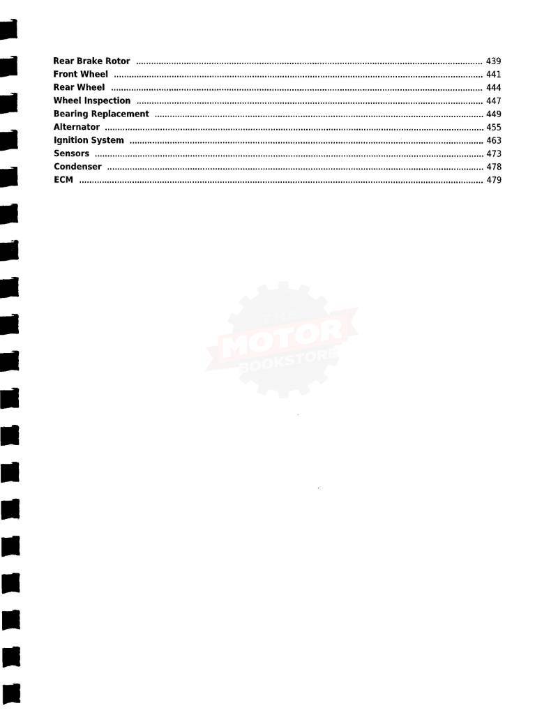 Honda CRF450R Service Manual 2009-2014 - Table of Contents 3