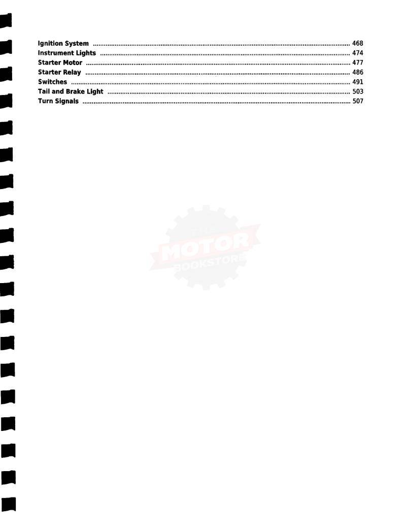 Honda VT600 Shadow Service Manual: 1999-2007 - Table of Contents 3