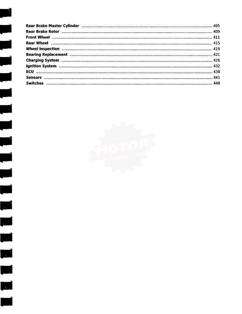 Kawasaki KX450F Service Manual 2009-2014 - Table of Contents 3