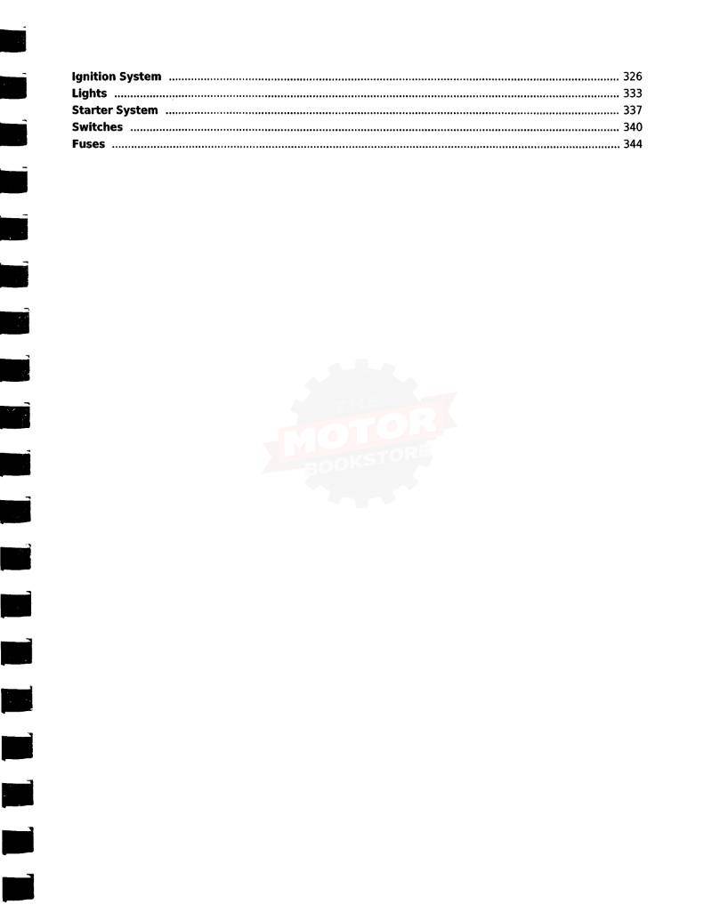 KYMCO MXU 300 / 270 ATV Service Manual 2006-2017 - Table of Contents 3