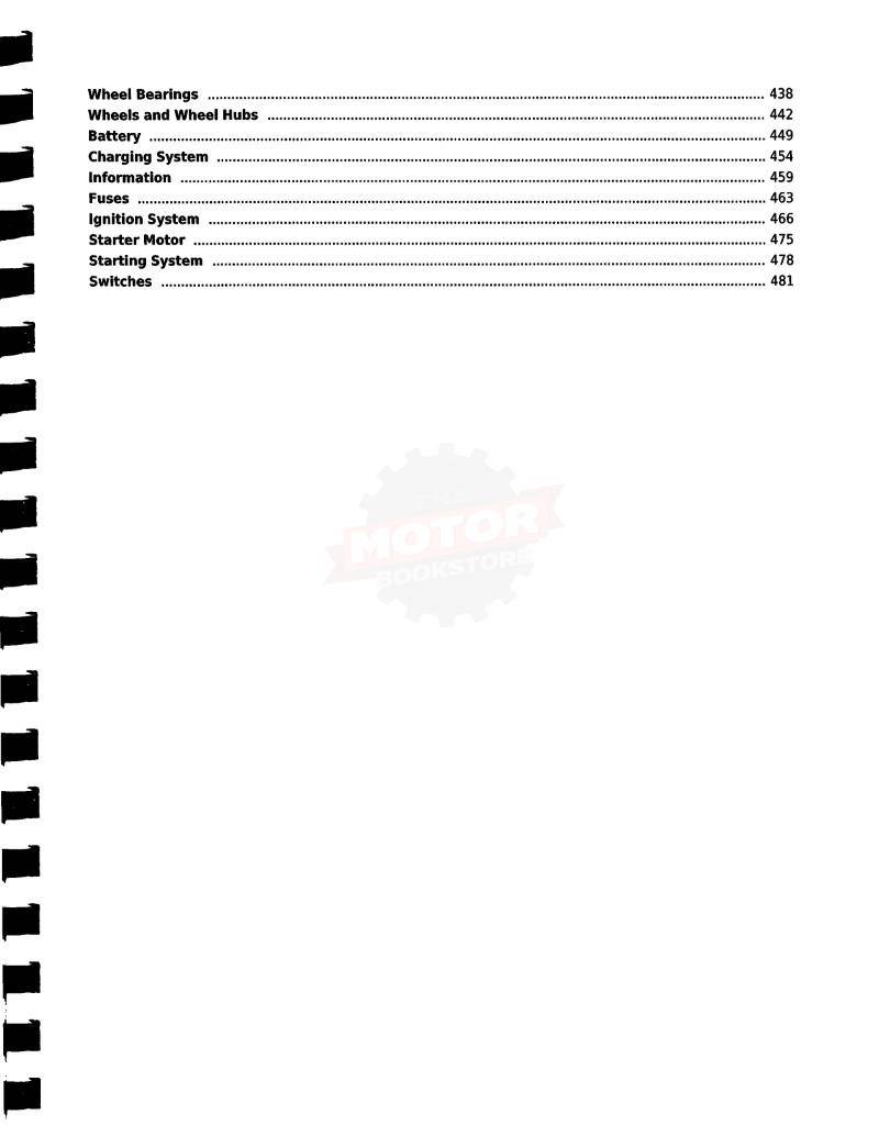 KYMCO MXU 450i / Maxxer 450i Service Manual 2012-2019 - Table of Contents 3