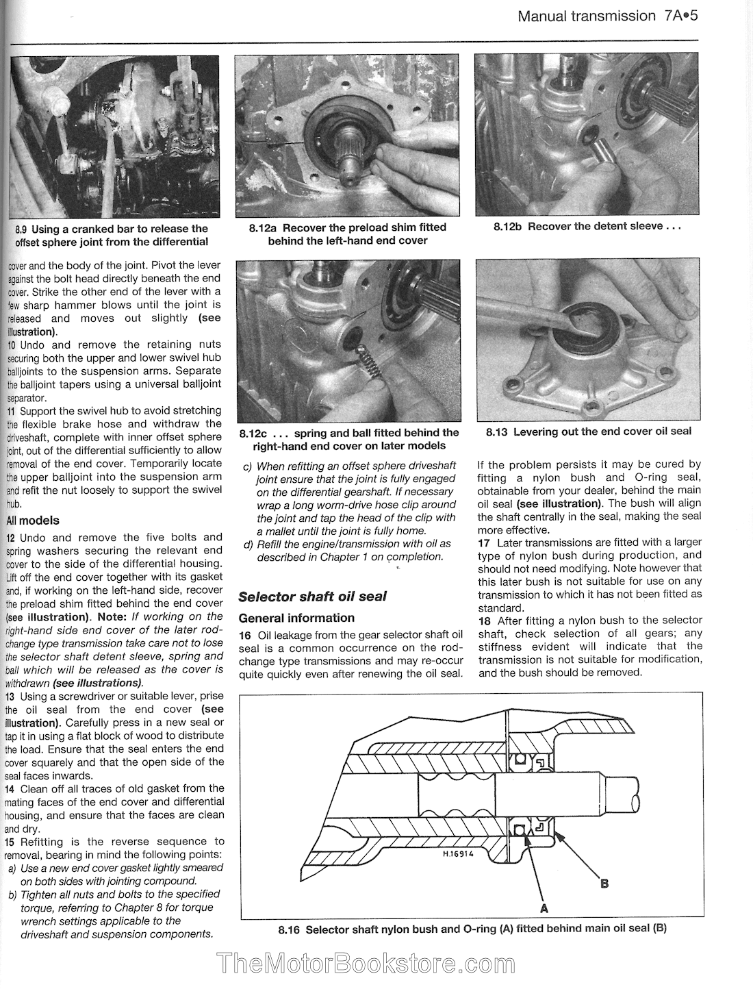 Haynes 0646 MINI Service and Repair Manual, 1969-2001 - Sample Page - Manual Transmission Rebuild