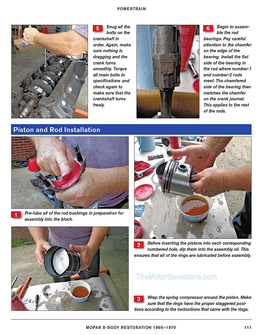 Mopar B-Body Restoration 383 Rebuild Sample Page - SA327