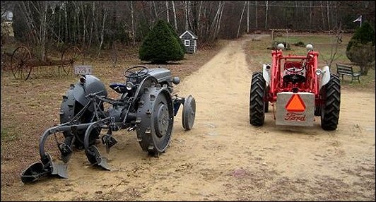 Restored 1944 Ford 2N and 1952 Ford 8N