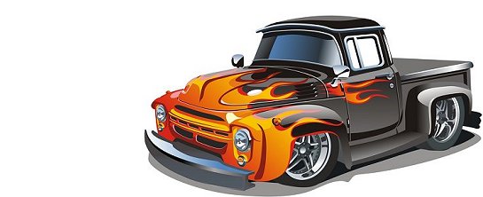 Custom classic pickup truck drawing