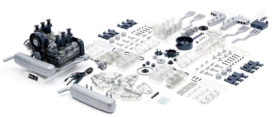 Porsche 911 Boxer Engine Model Pieces