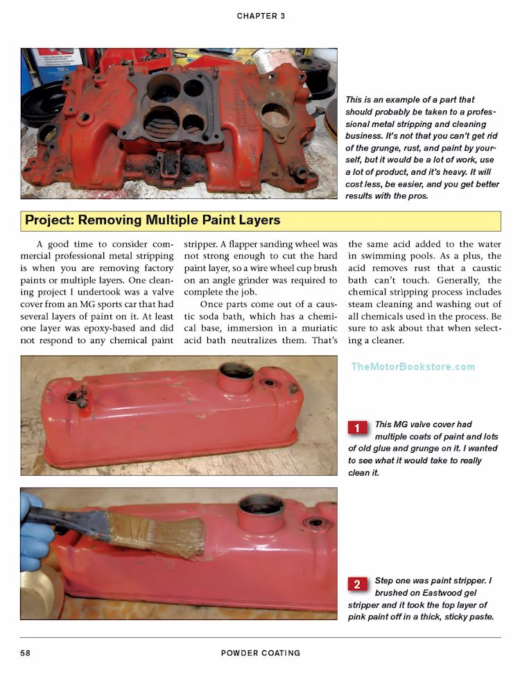 Powder Coating How-to Guide - Removing Paint Layers Sample Page  - SA296