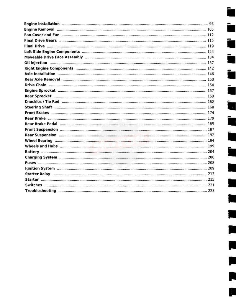 Suzuki LT80 Quad Runner / Quadsport, Kawasaki KFX80 Service Manual: 1987-2006 - Table of Contents 2 Suzuki LT80 Quad Runner / Quadsport, Kawasaki KFX80 Service Manual: 1987-2006 - Table of Contents 2