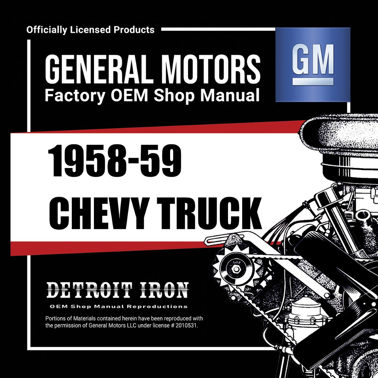 1958-1959 Chevrolet Trucks Factory OEM Shop Manuals on CD - PDF Format