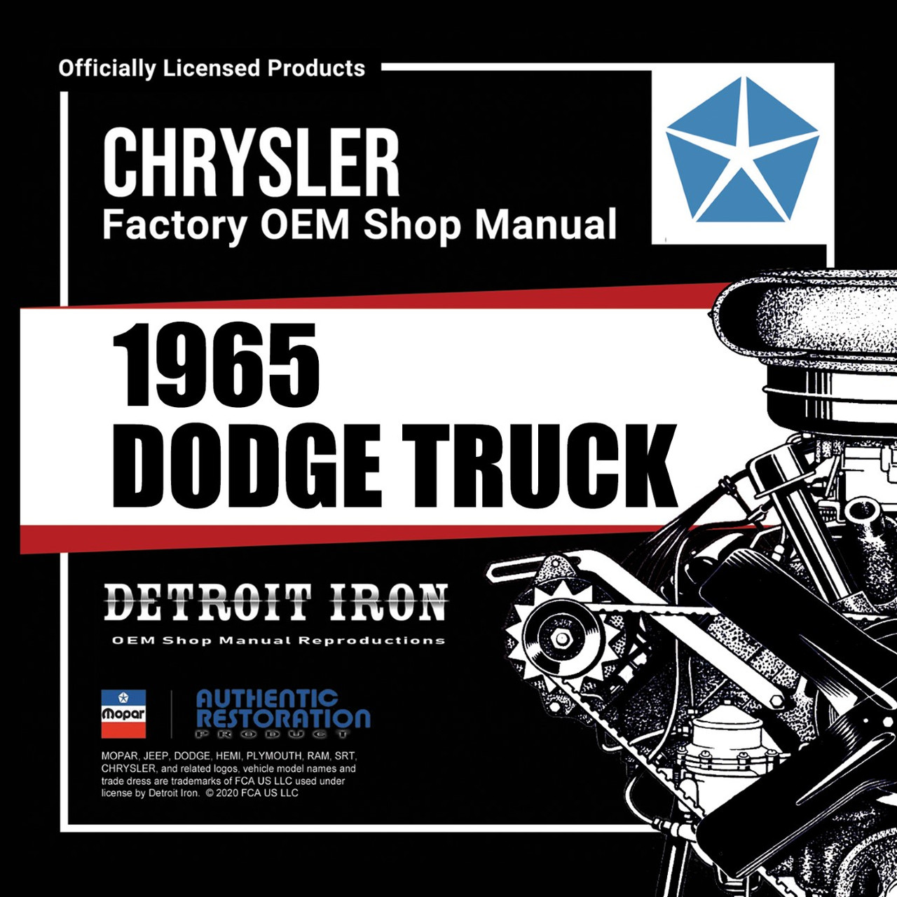 1965 Dodge Truck Factory OEM Shop Manuals on CD PDF Format