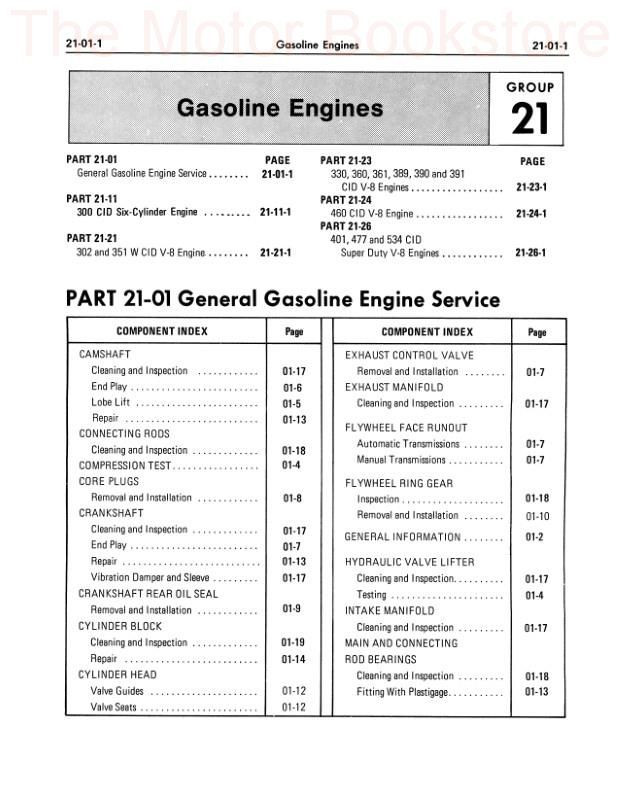 1976 Ford Truck Shop Manuell CD Pickup BRONCO Econoline F100-F350