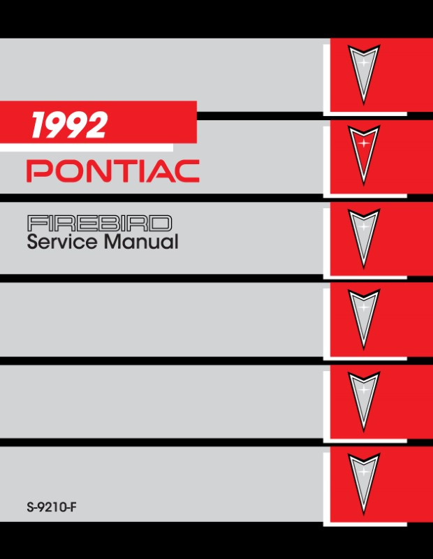 1992 Pontiac Firebird Service Manual