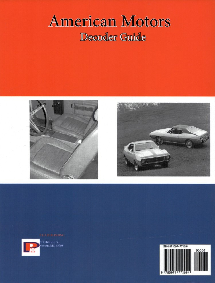 Manual De Servicio Y Reparación De Piezas Amc Amx Javelin 1967-1973