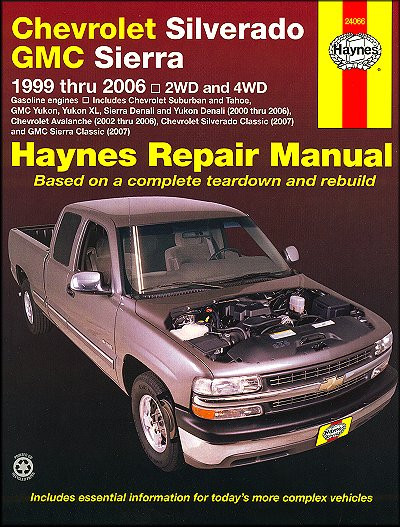 Silverado, Tahoe, Sierra, Yukon Repair Manual 1999-2006 | Haynes