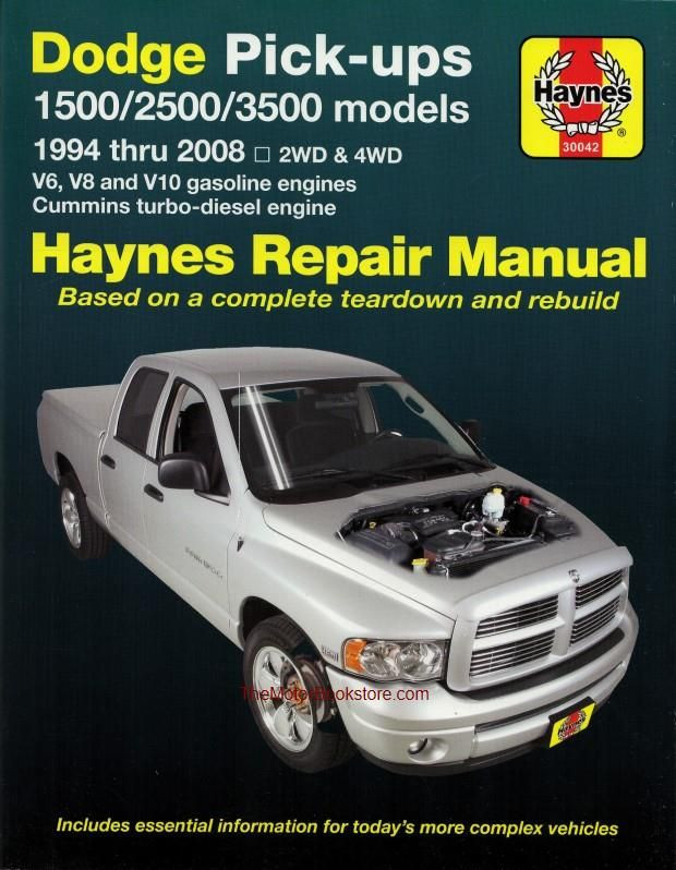 Dodge Ram Pickup Repair Manual by Haynes - 1994-2008 - 30042