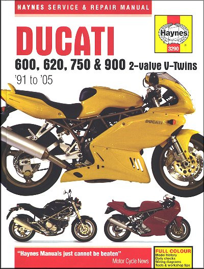Ducati 600/620/750/900 Repair Service Manual 1991-2005