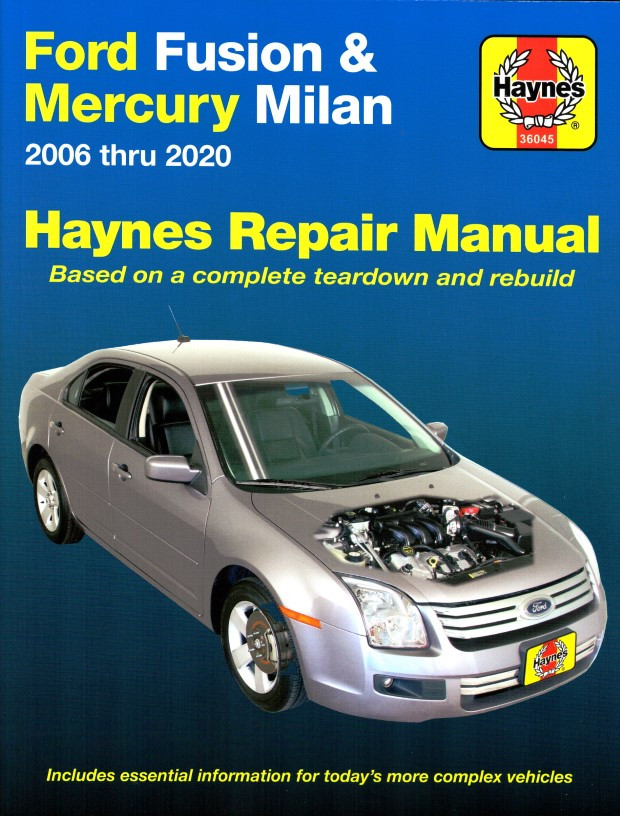 Ford Fusion, Mercury Milan Haynes Repair Manual 2006-2020