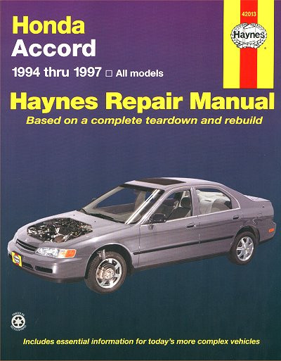 Honda Accord Repair Manual 1994-1997 - Haynes 42013