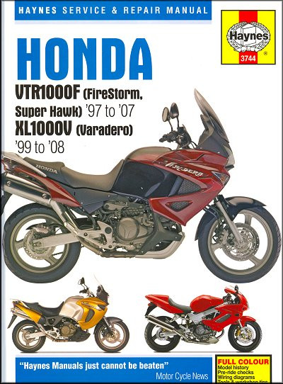 Honda VTR1000F, XL1000V Repair Manual 1997-2008 | Haynes 3744