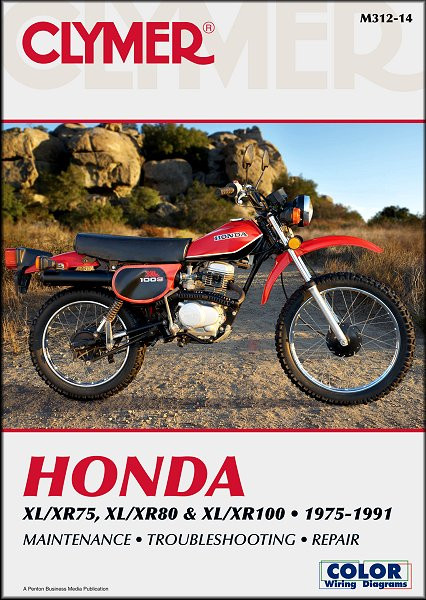 ハーレー 純正 マニュアル XL/XR 1979-1985 Honda XL75, XR75, XL80, XR80, XL100, XR100 Repair Manual 1975-1991