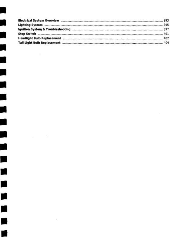 Honda XR250R Service Manual 1996-2004