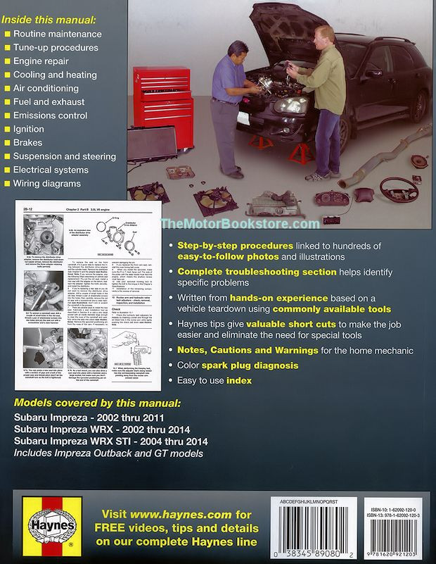 Subaru Impreza WRX, WRX STI Repair Manual: 2002-2014
