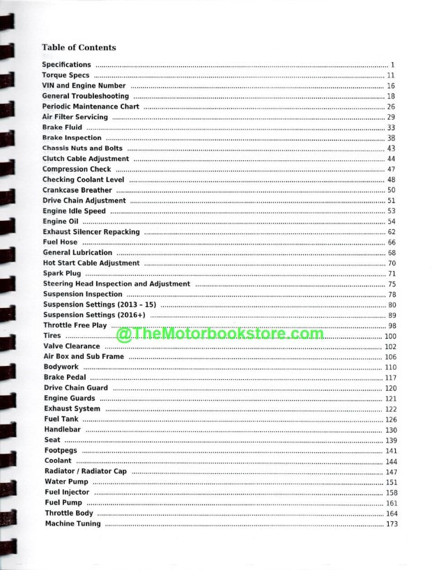 Suzuki RM Z250 Service Manual: 2013-2018