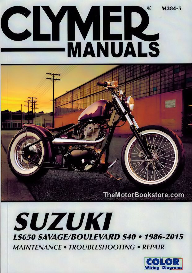 Suzuki Savage Repair Manual by Clymer - 1986-2015, LS650